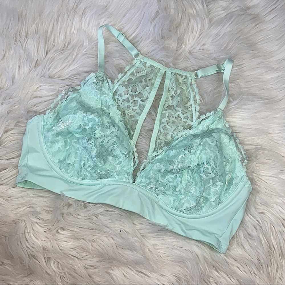 VS PINK • Silver Stars Racerback Lightly Lined Bralette